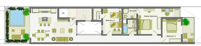 Swieqi - 3 Bedroom Penthouse With Pool