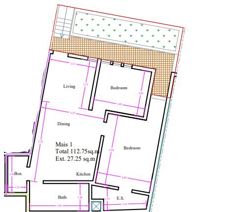 Mosta - On Plan 2 Bedroom Maisonette Finished