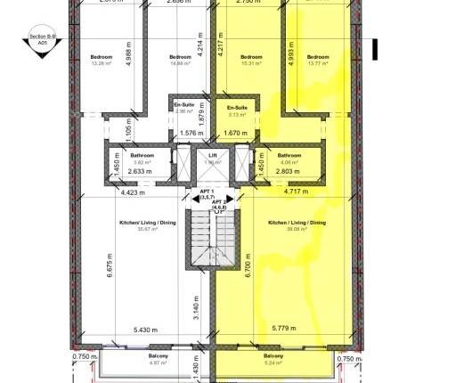 Marsascala - 4th Floor 2 Bedroom Finished Apt
