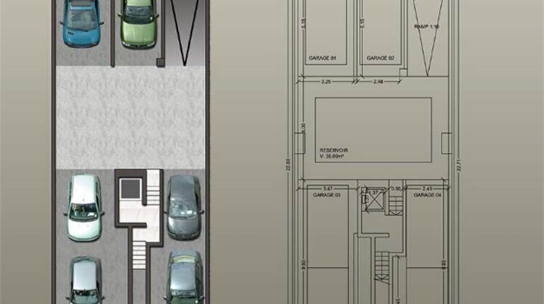 Iklin - Level -1 Two Car Garage 