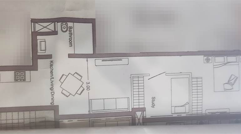 Paola - 1 Bedroom + Study Apartment 