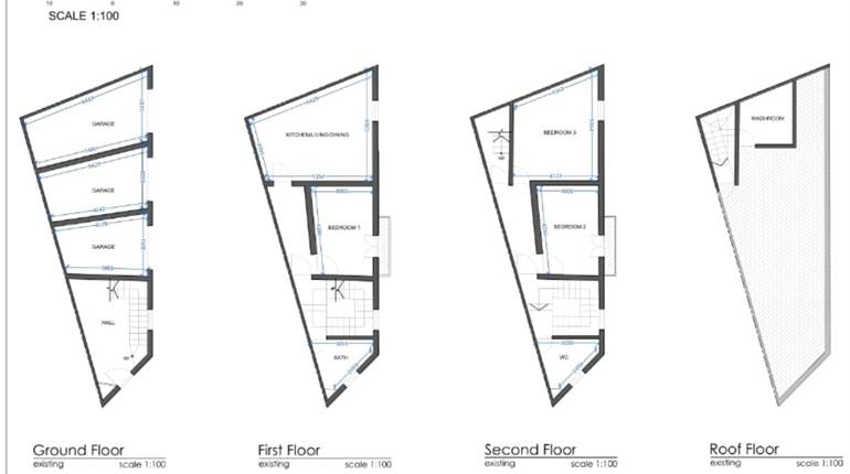 Zabbar - Maisonette + 3 Garages  