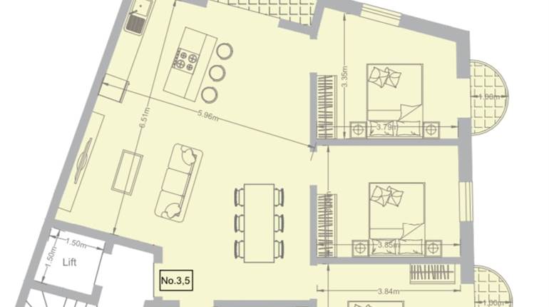 Sannat Gozo - 3 Bedroom Apartment Shell Form