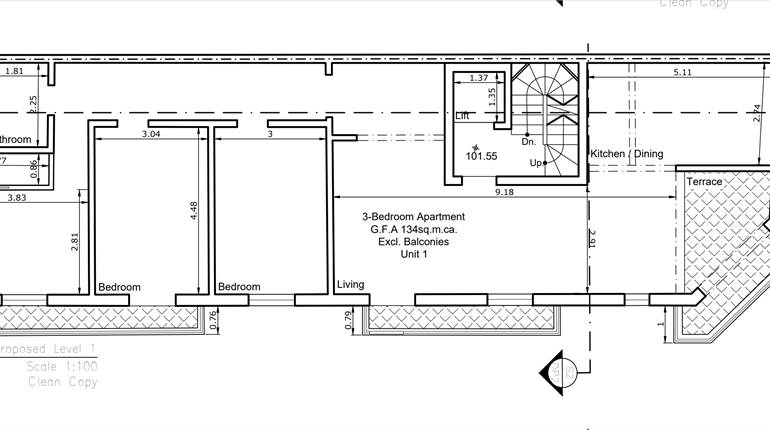 Naxxar - 3 Bedroom Finished Apartment On Plan 