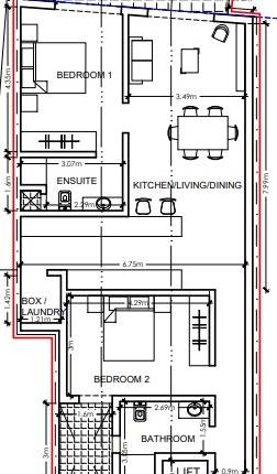 Qormi - 2 Bedroom Finished Apartment On Plan 