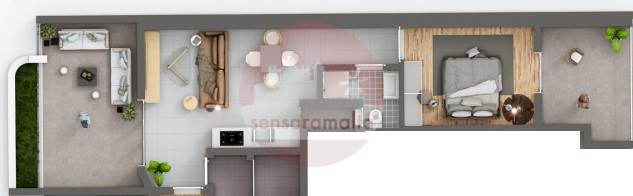 Gzira - 1 Bedroom Finished Penthouse 