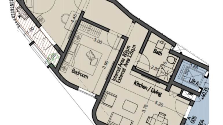 Zabbar - 2 Bed Finished Apt On Plan 
