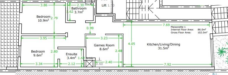 Pieta - Elevated 3 Bedroom Finished Maisonette On Plan 