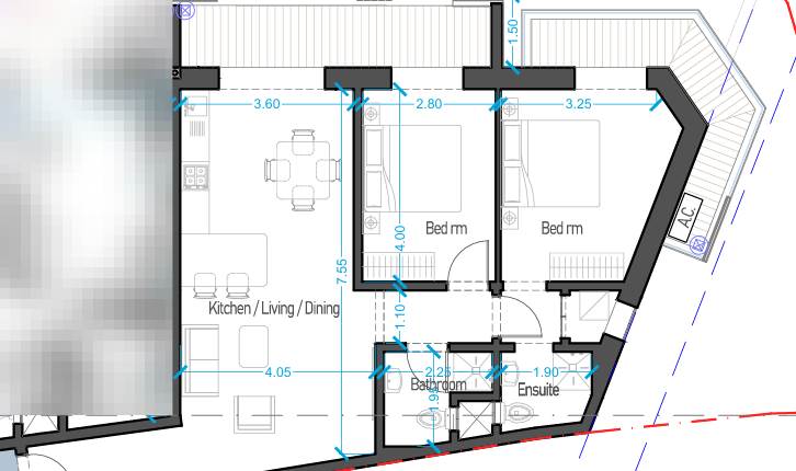 Fgura - 2 Bedroom First Floor Apartment On Plan