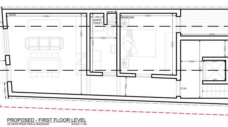 Gudja - 1 Bedroom 1st Floor Finished Apartment On Plan 