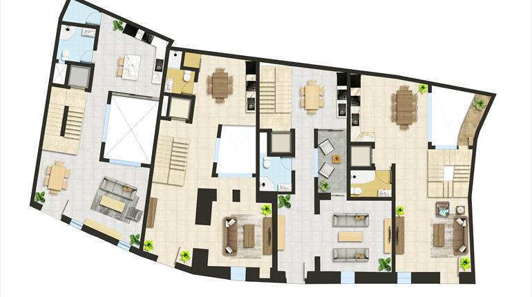 Zejtun - 4 Bedroom Townhouse + Basement + Roof On plan 