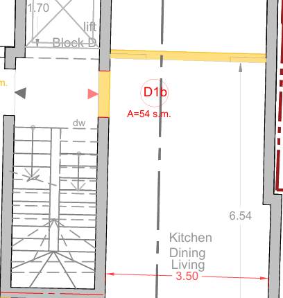 Paola- 1 Bedroom 1st Floor Apartment in Shell form On Plan