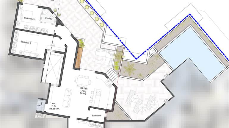 B'Kara - Larger than usual 3 bedroom apartment in Shell form