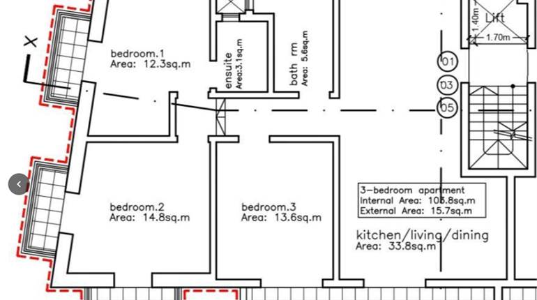 Mqabba - 3 Bedroom Finished 3rd Floor Apartment On Plan 