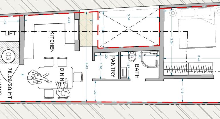Tarxien - 3rd Floor 2 Bedroom Apartment - On Plan
