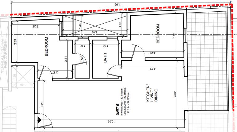 Paola - 2 Bedroom 4th Floor Finished Penthouse On Plan 