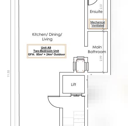 Paola - 2 Bedroom Penthouse Shell Form