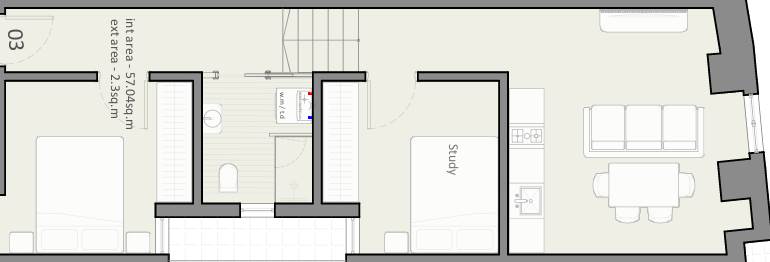 Marsa - 2 bedroom Apartment in Shell form
