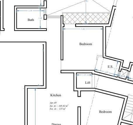Birzebbuga - 3 Bedroom Finished 3rd Floor Apartment On Plan 