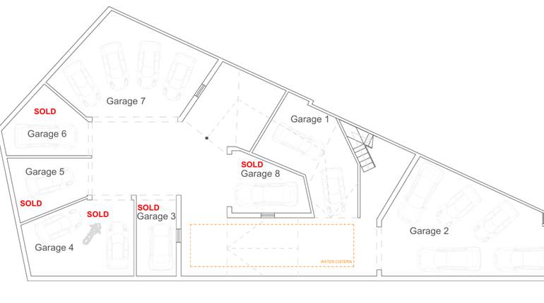 Msida , 5 Car Garage Finished  