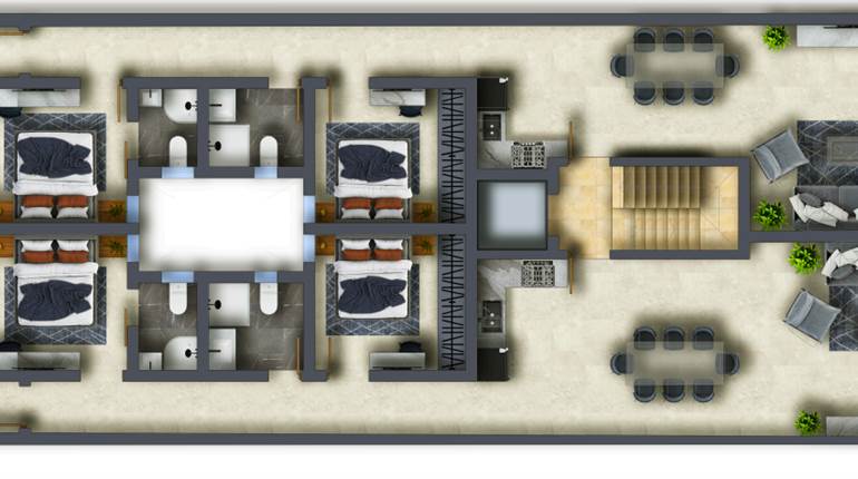 Iklin - 3 Bedroom 1st Floor Finished Apartment On Plan 