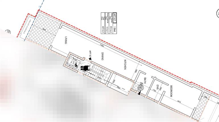 Birkirkara - 1 Bedroom Finished Penthouse + Roof + Optional Garage - On Plan