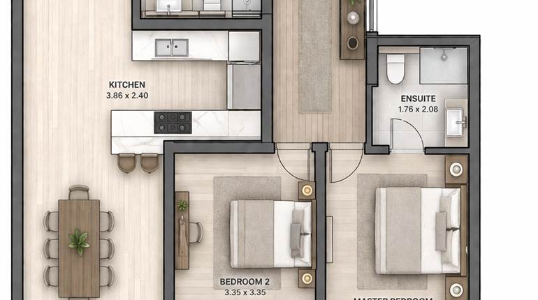 Msida - 3 Bedroom Ground Floor Maisonette + Yard - Under Construction  