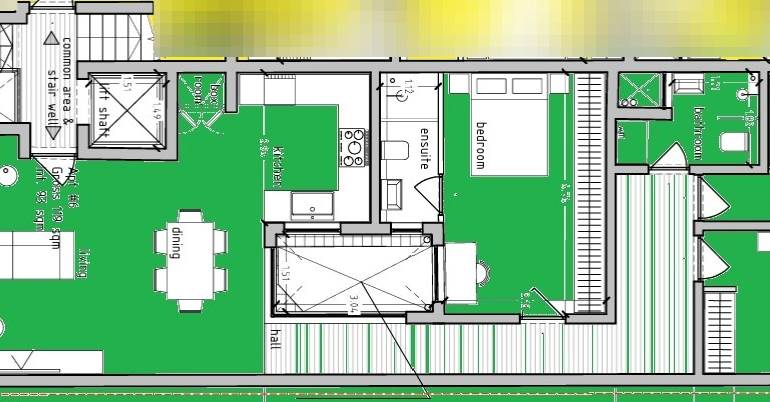 Birkirkara - 3rd floor 3 bedroom finished Apartment 119sqm with  front terrace 