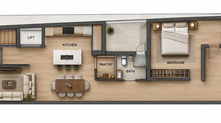 Tarxien - 3rd Floor 2 Bedroom Apartment - On Plan