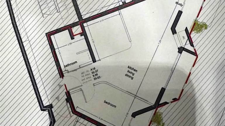 Msida - 4th Floor 1 Bedroom + Study Apartment On Plan 