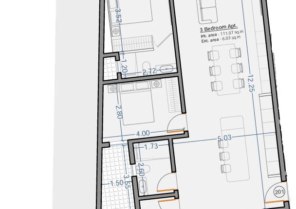 Tarxien - 3 Bedroom 2nd Floor Shell Form Apartment On Plan 