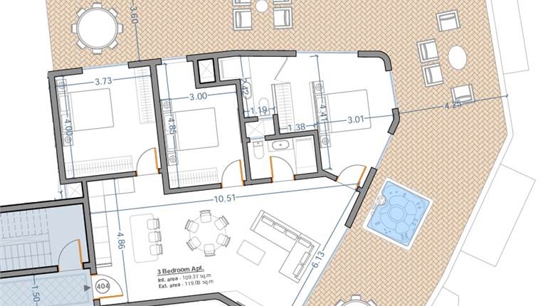 Tarxien - 3 Bedroom Penthouse Shell Form On Plan 