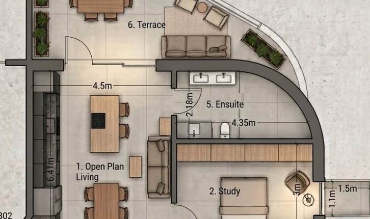 Qormi - 2 Bedroom Shell Form Apartment On Plan 