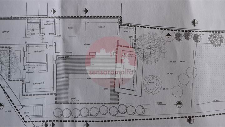 Wardija - Farmhouse with Approved Permits to build a Semi Detached Villa + Pool + Garden