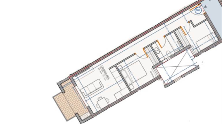 Fgura - 2 Bedroom 3rd Floor Shell Form Apartment On Plan 