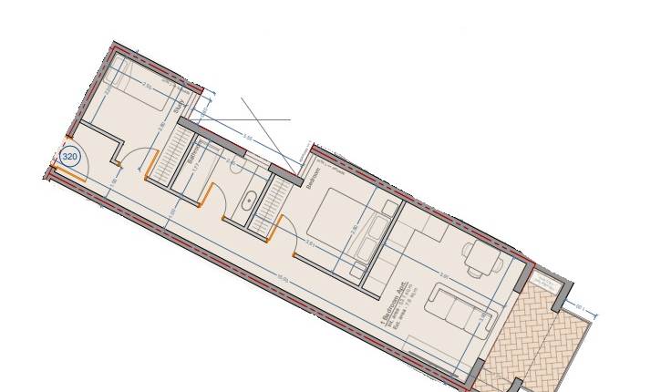 Fgura - 2 Bedroom 3rd Floor Shell Form Apartment On Plan 