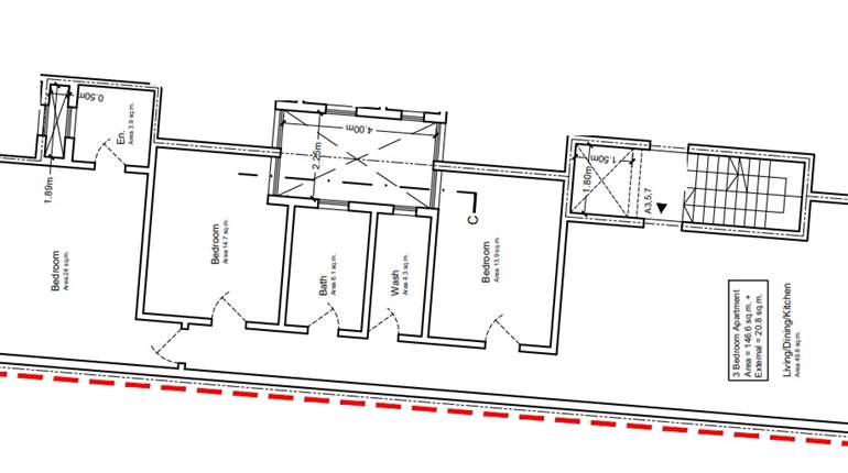 Mosta - 3 Bedroom 3rd Floor Finished Apartment On Plan 
