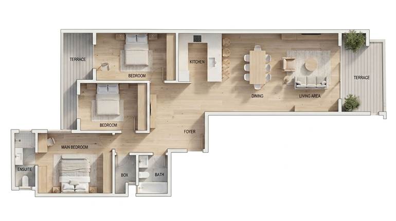 Manikata - 3 Bedroom 3rd Floor Finished Apartment, Under Construction