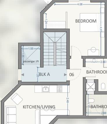 Marsa - 1 Bedroom 3rd Floor Apartment On Plan 