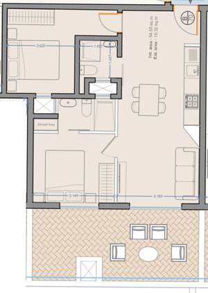 Bugibba - 2 Bedroom Penthouse - On Plan