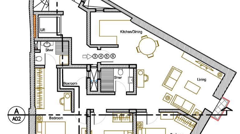 Sliema - 3 Bedroom 4th Floor Finished Apartment On Plan 