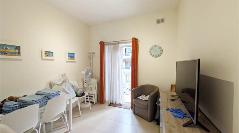 Bugibba - 1 Bedroom Fully Furnished Apartment + Balcony 